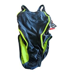 Speedo Women's Sz 6 Nwt Deep Teal HydroBra Quantum Splice Speedofit